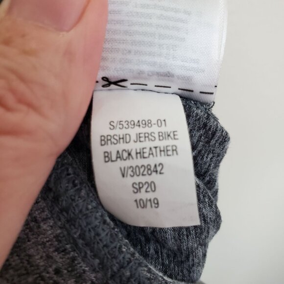 GapFit Brushed Tech Jersey bike shorts in black heather - Picture 8 of 9